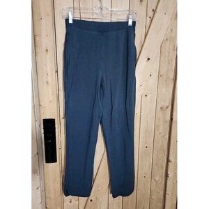 Lululemon Every Moment Pants Blue Gray French Terry Travel Lounge Size 4 Lounge